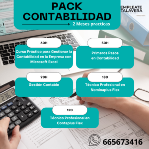 Pack contabilidad con prácticas