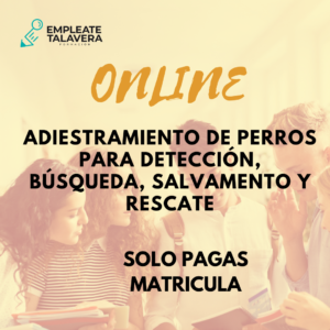 ADIESTRAMIENTO DE PERROS PARA DETECCIÓN, BÚSQUEDA, SALVAMENTO Y RESCATE 200h
