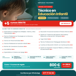 Técnico en Educación Infantil 2000h