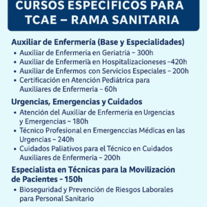 CURSOS ESPECÍFICOS TCAE
