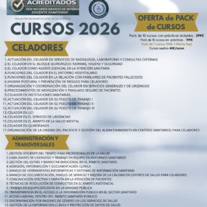 17 cursos CELADOR ACREDITADO