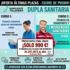 Dupla Sanitario  fin de promoción