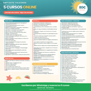 5 Cursos Online 80€