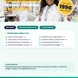 Máster en Dermofarmacia y Cosmética