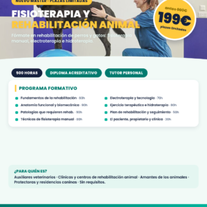 Máster en Fisioterapia y Rehabilitación animal