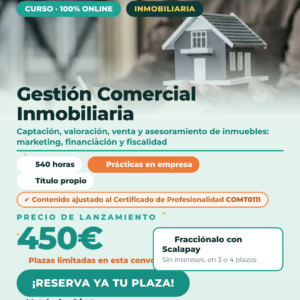 Gestión Comercial Inmobiliaria 540h