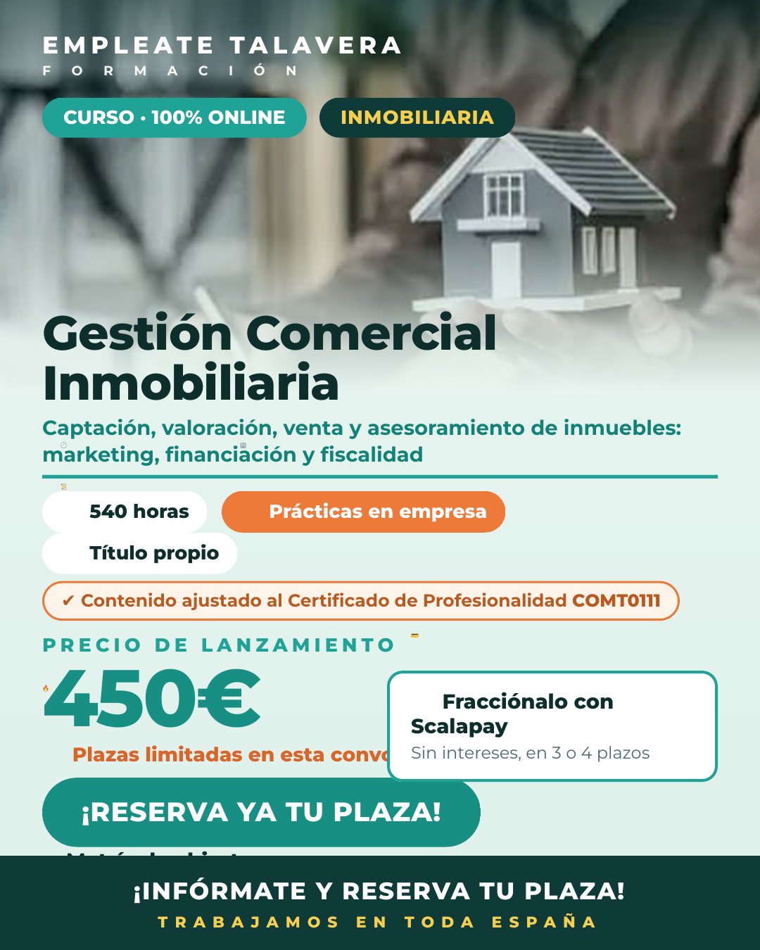 Gestión Comercial Inmobiliaria 540h
