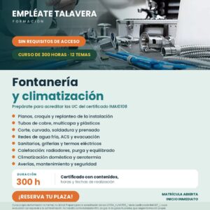 CURSO FONTANERÍA Y CLIMATIZACIÓN