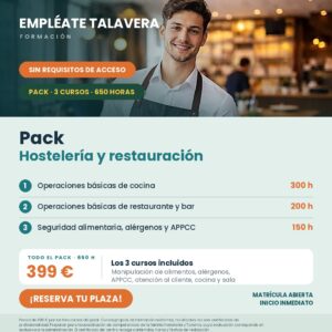 PACK HOSTERLERÍA Y RESTAURACIÓN