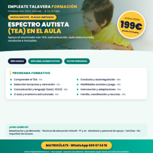 Espectro Autista ( TEA) en el Aula  500H