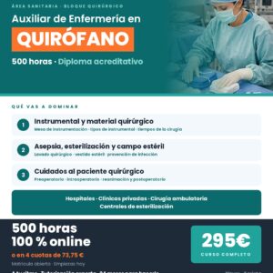 Auxiliar de Enfermeria en Quirofano 500h