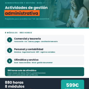 Actividades de gestión administrativa · ADGD0308