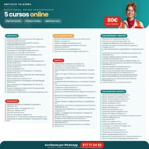 5 cursos 80€
