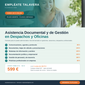 Asistencia Documental y de Gestión en Despachos y Oficinas 750h