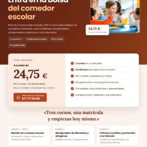Cursos comedor escolar