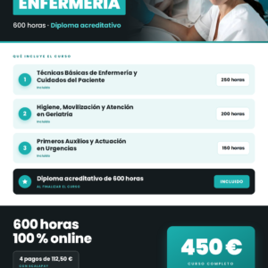 Pack Enfermeria 600h