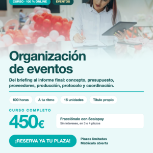 Organización de Eventos 600H